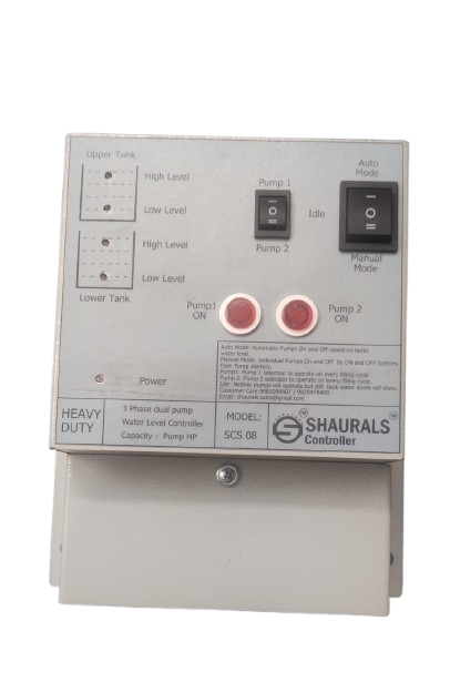 Shaurals Model SCS-08 Three Phase Dual Tank Dual Pump Controller