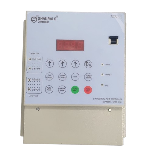Shaurals Model SCS-11 Single Phase Dual Tank Dual Pump Digital Water Level Controller